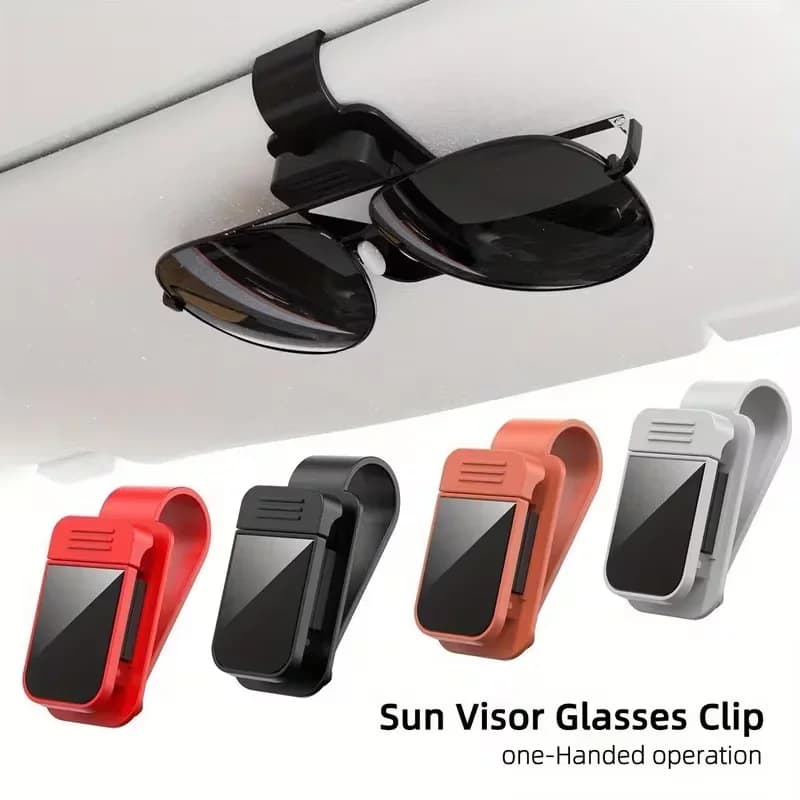 Car Sun Visor Sunglasses Clip Holder Stable Eyeglasses Hanger Card Ticket Organizer Interior Storage Clip Car Accessories