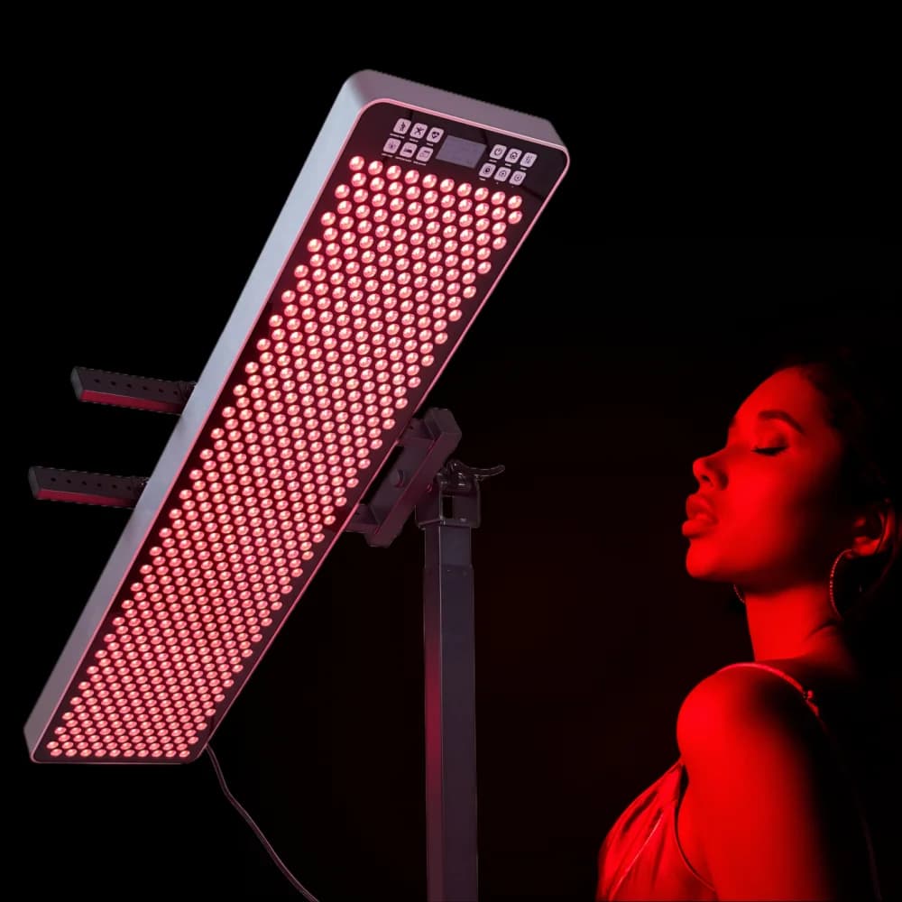 3000W Adjustable Full Body 600 LEDs 660/850nm Red Infrared Light Therapy Panel Home Health Care