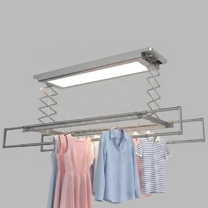 Smart Electric Clothes Drying Rack Ceiling Mounted Laundry Dryer for Balcony Home Use