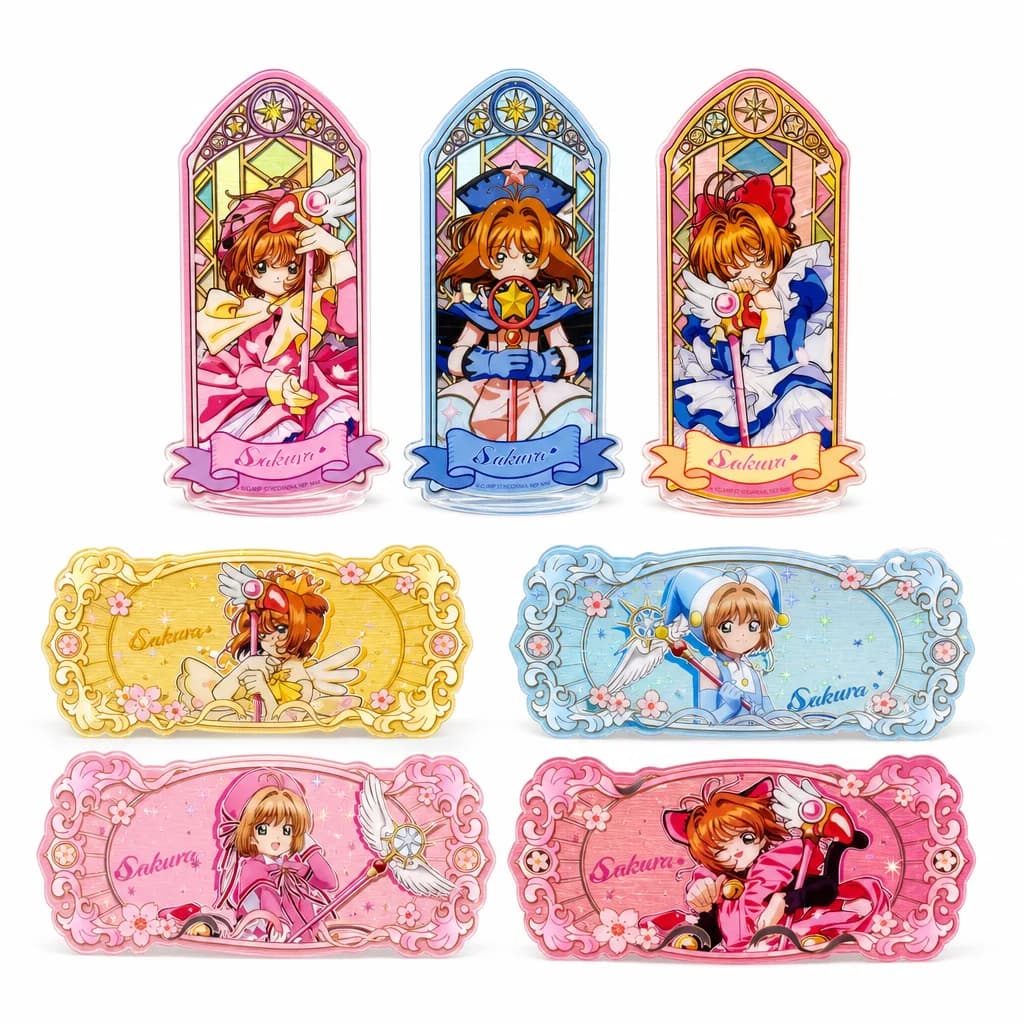 Cardcaptor Skura Acrylic Clear Instant Photo Card Trading Card Toy Collection Japan Anime Sakura Kinomoto TCG Acessories Gifts