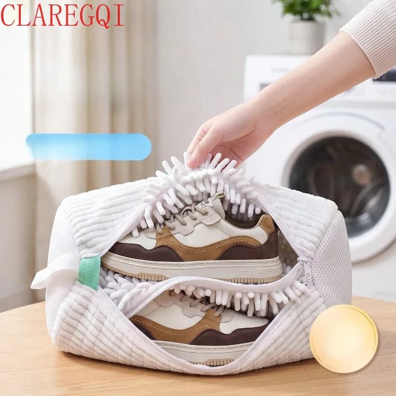 Exclusively For Dry Cleaners Shoe Washing Machine Bag Drum Washing Anti Deformation Shoe Washing Bag Lazy Artifact Reusable