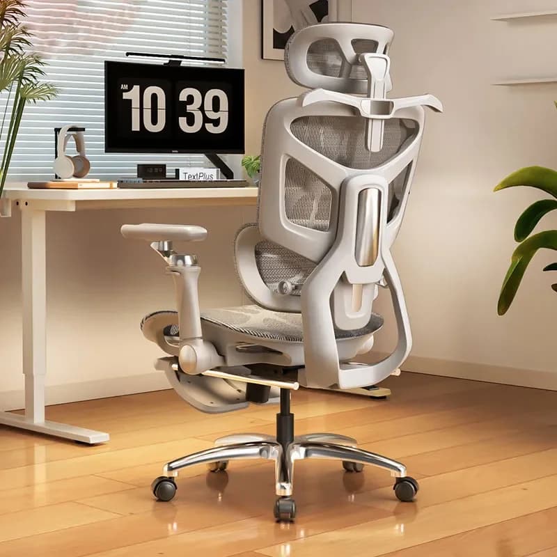 Ergonomic Computer Chair with Lumbar Support Home Office Gaming Chair Comfortable Reclining Seat for Men Sedentary Work