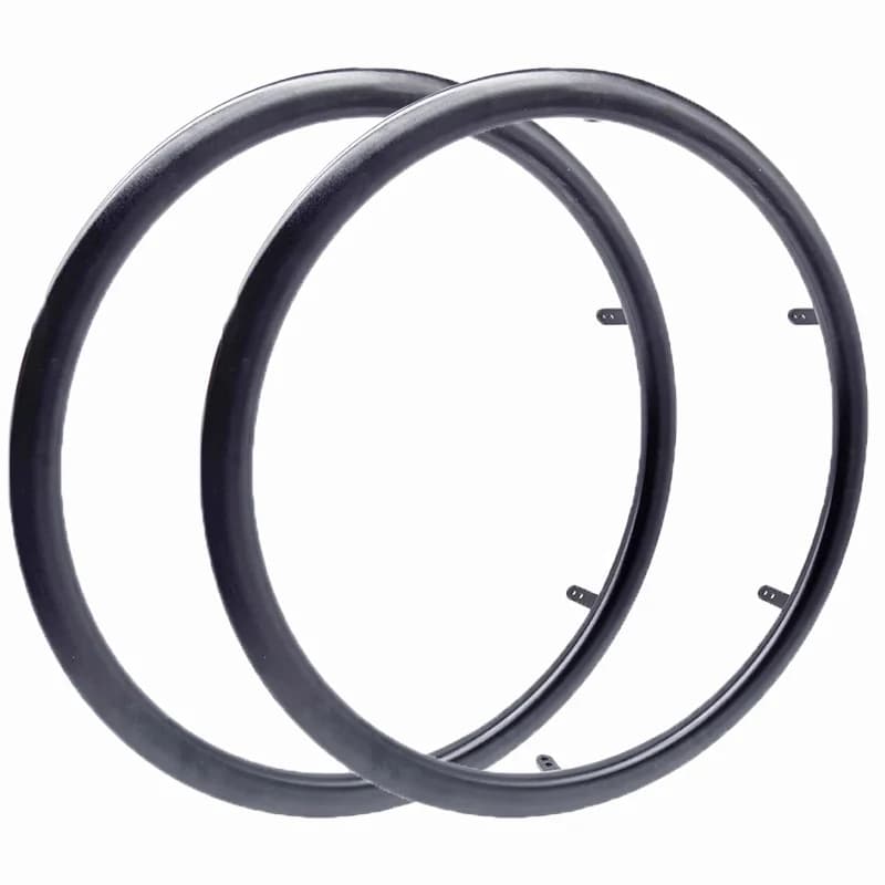 A Pair of 24inch Sports Wheelchair Rear Wheel Handrail Rings with 6 Links, Made of Aluminum Alloy, Anodized, Naturally Suitable for 24inch Wheels, One for Each Side (a Pair)