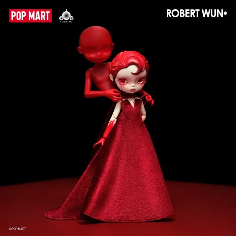 POPMART SKULLPANDA × ROBERT WUN Series Action Figure room Decoration Model Toy gift