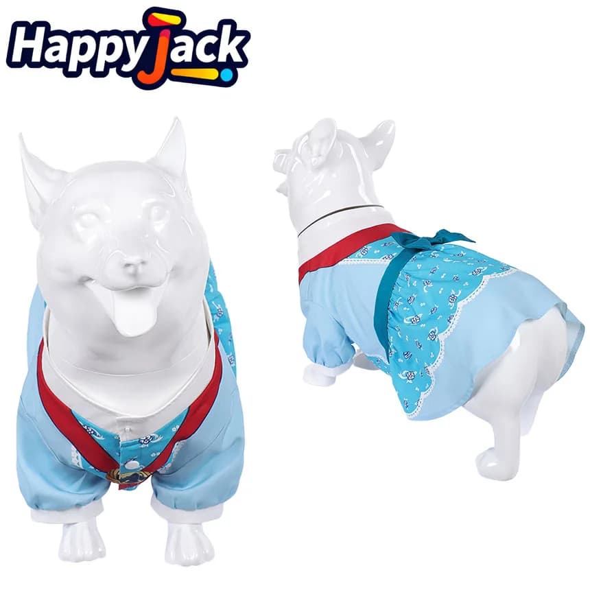 Holly Wheeler Cosplay Pet Dog Costume TV ST Disguise Puppy Roleplay Blue Dress Halloween Carnival Party Fantasia Dress Up Suit
