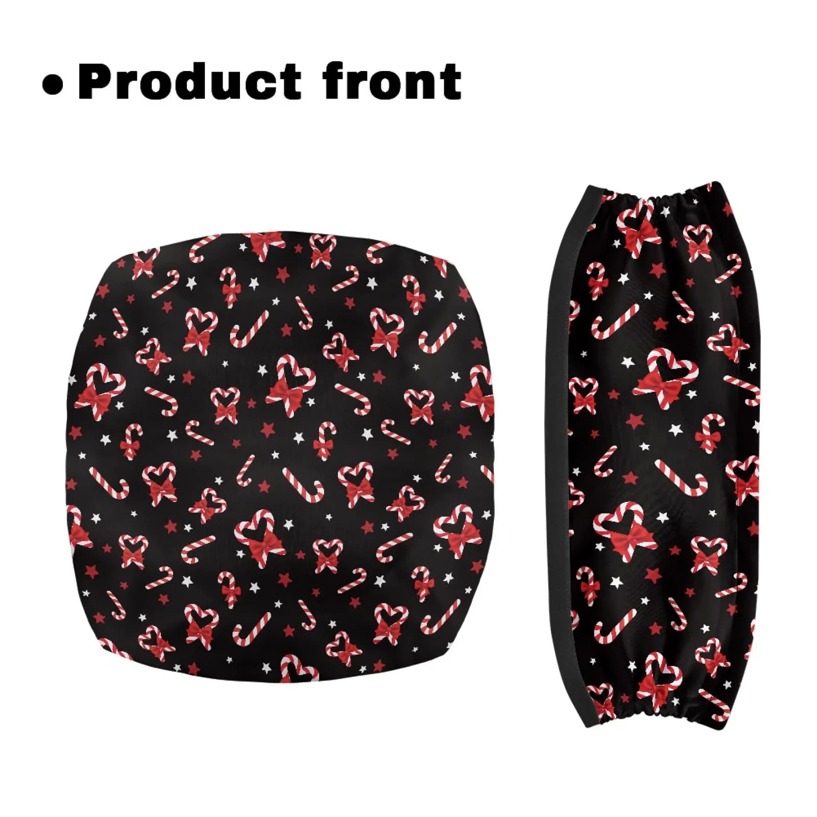 Coloranimal Candy Cane 2 Pcs Walker Seat Cover Replacement for Senior Seat & Back Cover New Trend