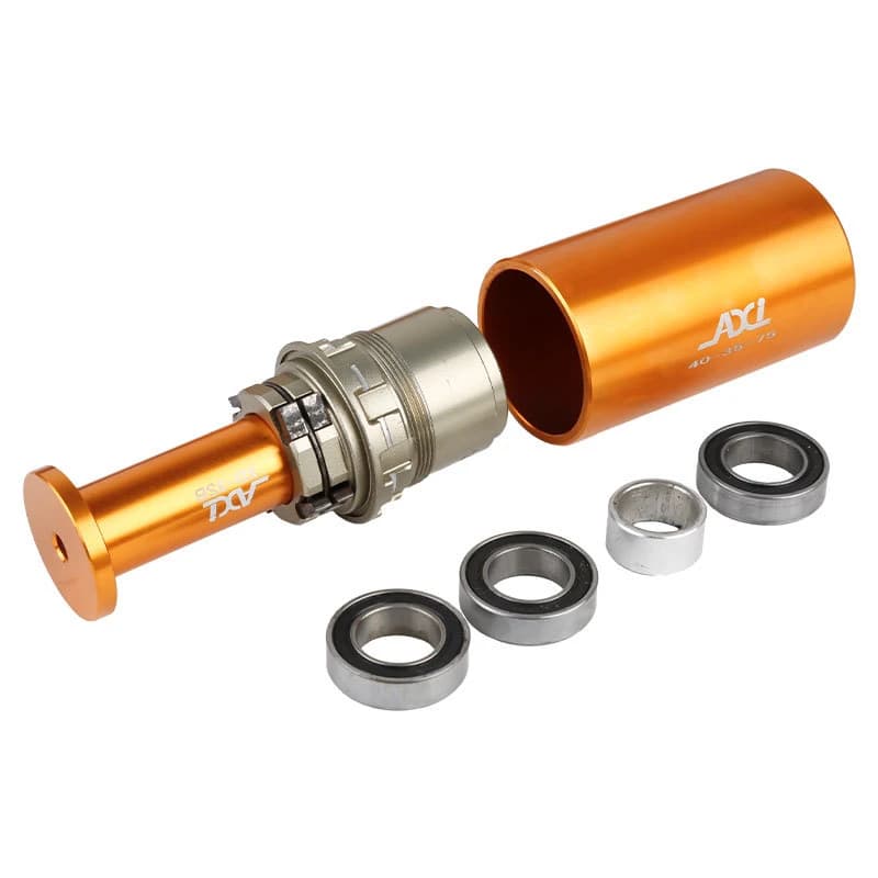 Bicycle Hub Bearing Installation and Removal Tool for Quick-Release Thru-Axle Hubs (12–17 Axle Shafts), Mountain and Road Bikes