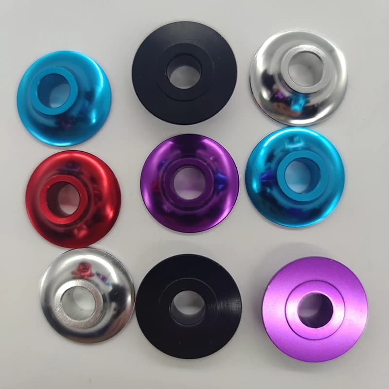 A Pair of Universal Aluminum Alloy Front Wheel Spacers for Sports Wheelchairs