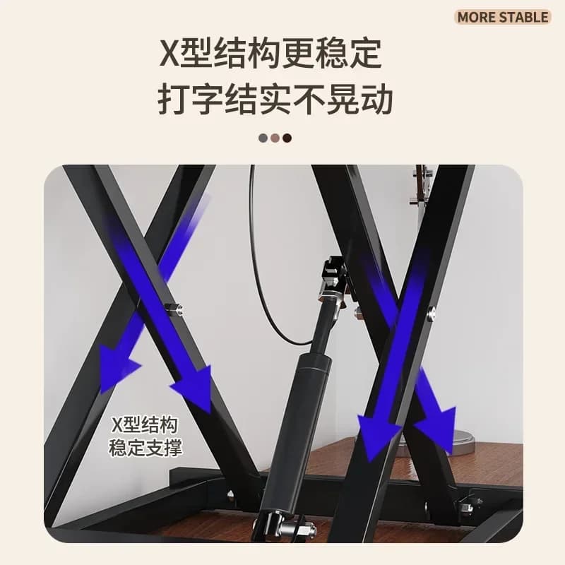 b11-7.2 Standing Desk Lifting Workbench Computer Desk Desktop Height Increasing Notebook Desktop Folding Stand Table