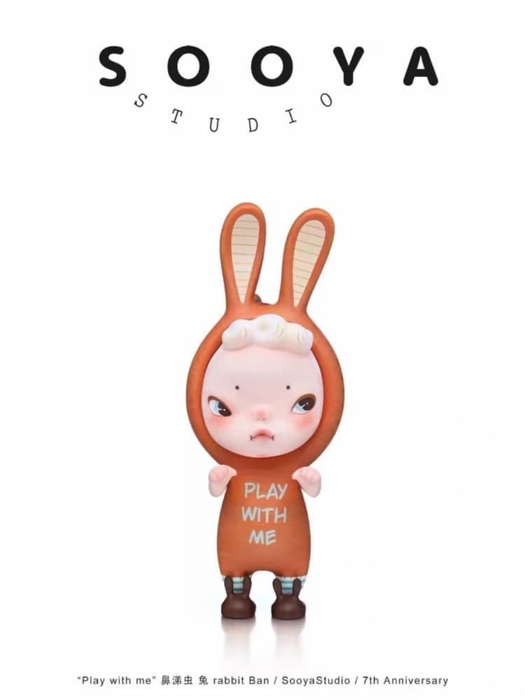 sooya 7th anniversary play with me rabbit ban series pendant figure model collection toy gift