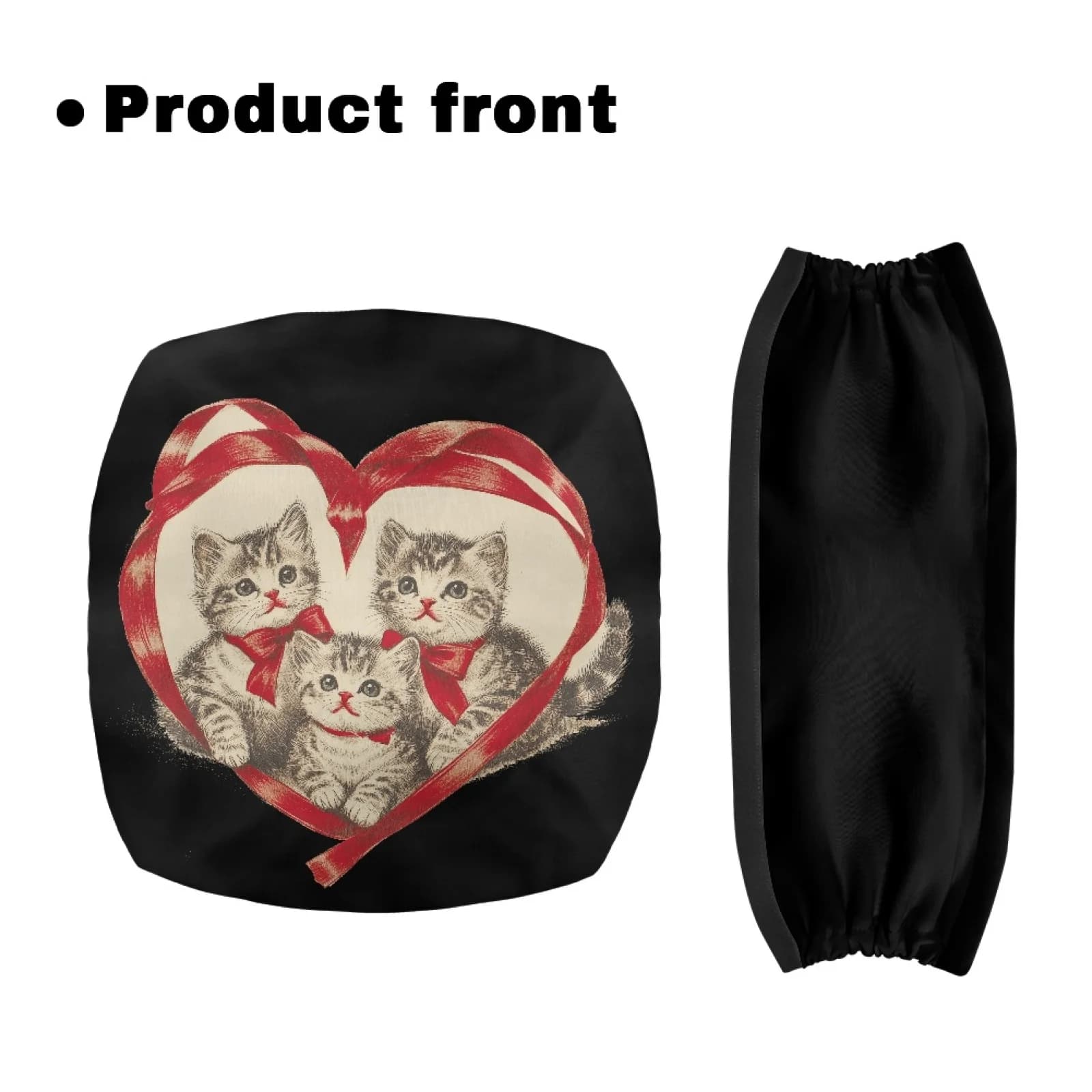 Coloranimal Cats 2 Pcs Rollator Seat Back Rest Covers Walker Seat Cushion for Womens Street Scenes