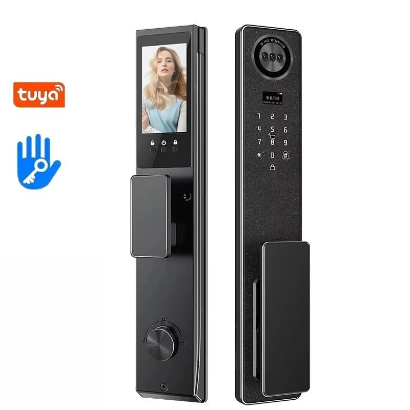 Tuya WiFi Smart Door Lock, Home Biometric Fingerprint Lock, Keypad Password Electronic Lock, Anti-Theft Front Door Security Lock