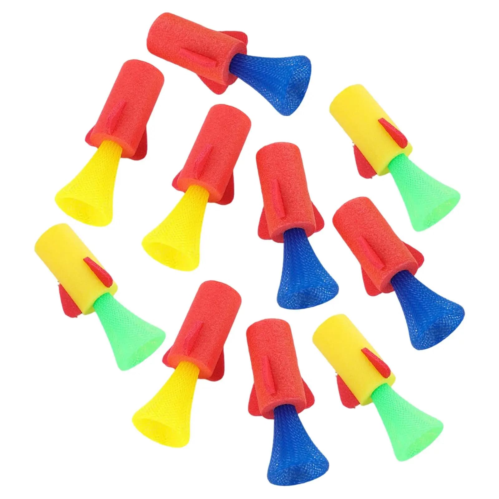Kids Toys EVA Jumping Rocket Launcher Spring Powered Fun Novelty Toy for Children Birthday Gift