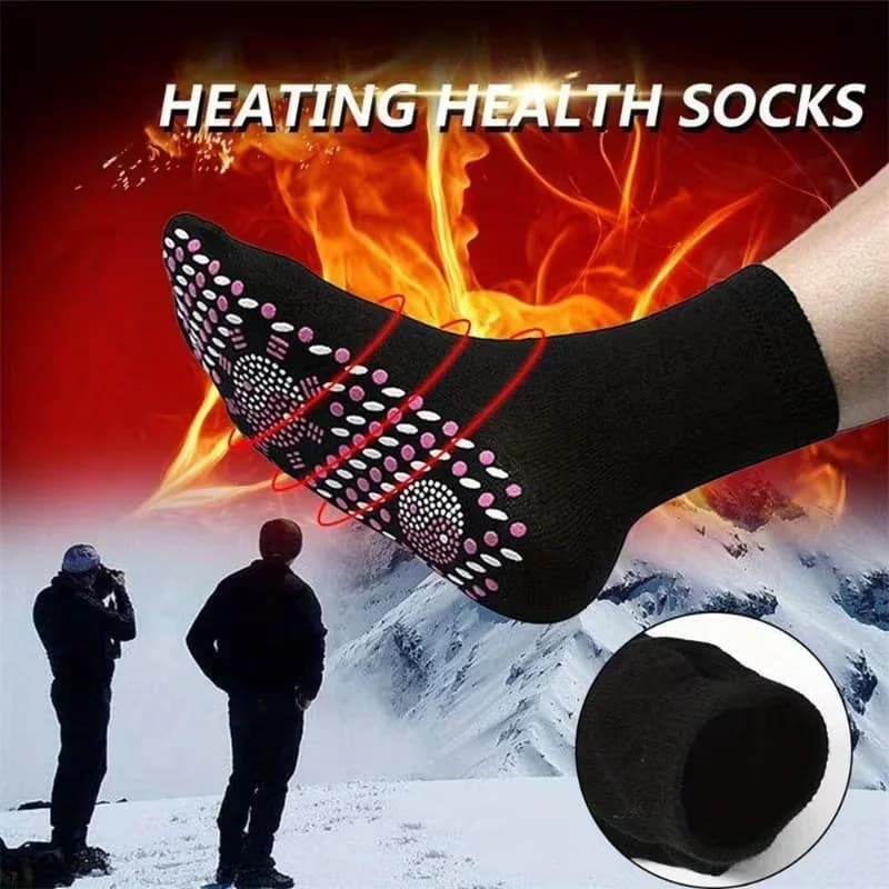 1-10Pairs Acupressure Massage Socks for Men Women Comfortable Breathable Thermal Anti Cold Feet Warm Health Care Winter Socks