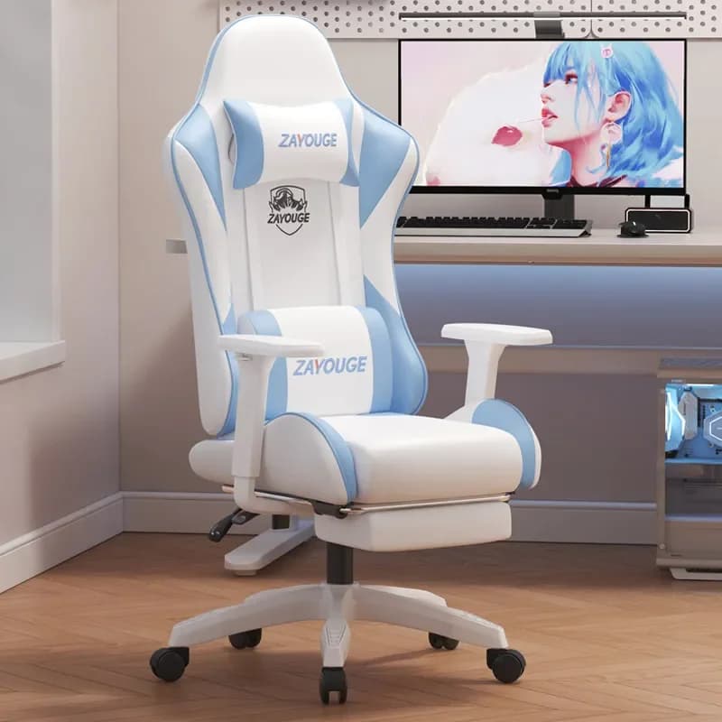 Gaming chair Computer chair Home office seat Elastic backrest Sedentary ergonomic chair Lifting armrest