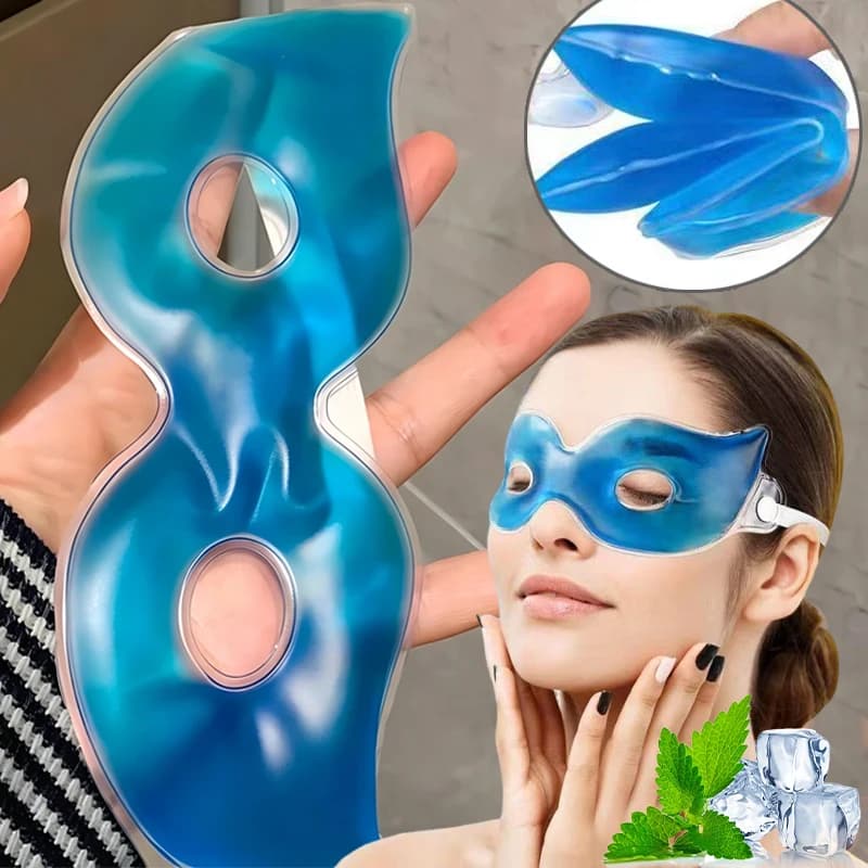5pc Summer Gel Cooling Eye Mask Relieve Eye Fatigue Reusable Cat-eye Eyes Care Masks Tool Home Eyes Swelling Down Relaxation
