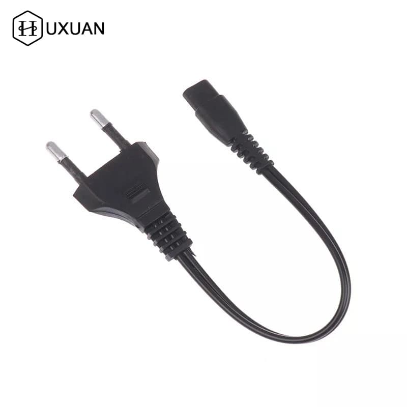 EU Plug Double Hole Charging Cable 220V 110V Direct Charging Torch Light Charger Power Cord Flashlight Accessories