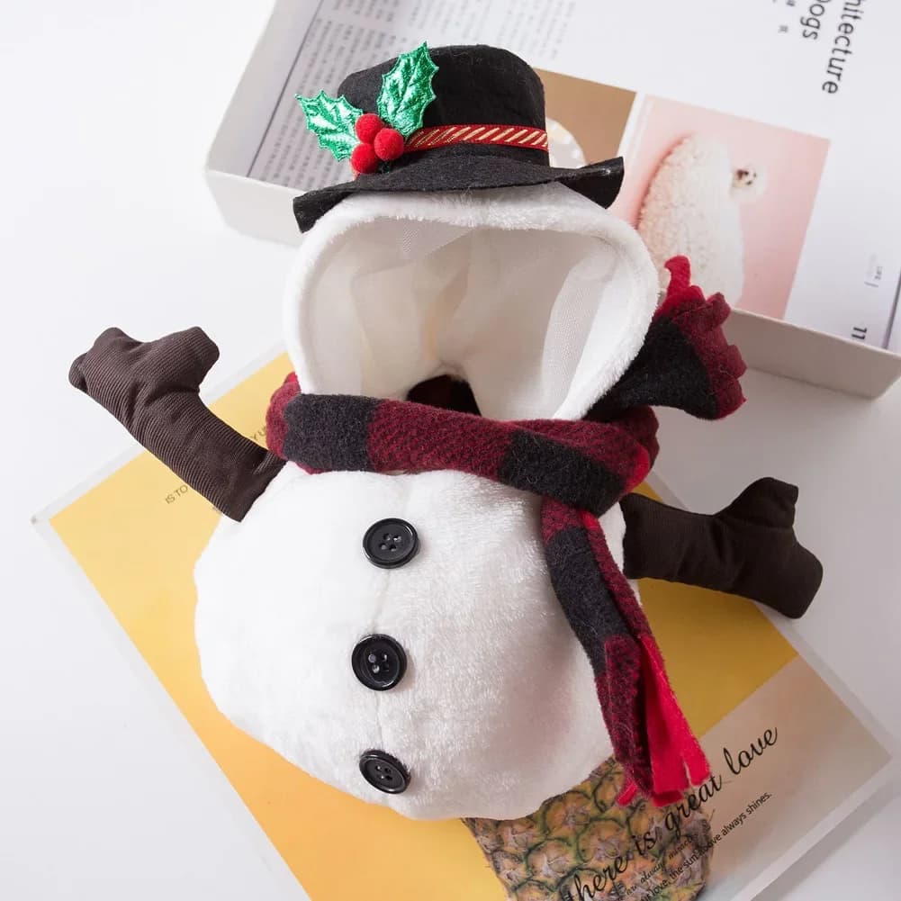 Christmas Snowman Coats Costumes Small Dog Hats Outfit Clothes Dogs Supplies For Xmas New Year  Festive Party Supplies