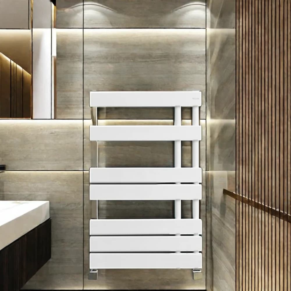 Smart Electric Double-Mechanical Mild Steel Bathroom Towel Rack Eco-Friendly Waterproof Heated Rail for Home or Hotel