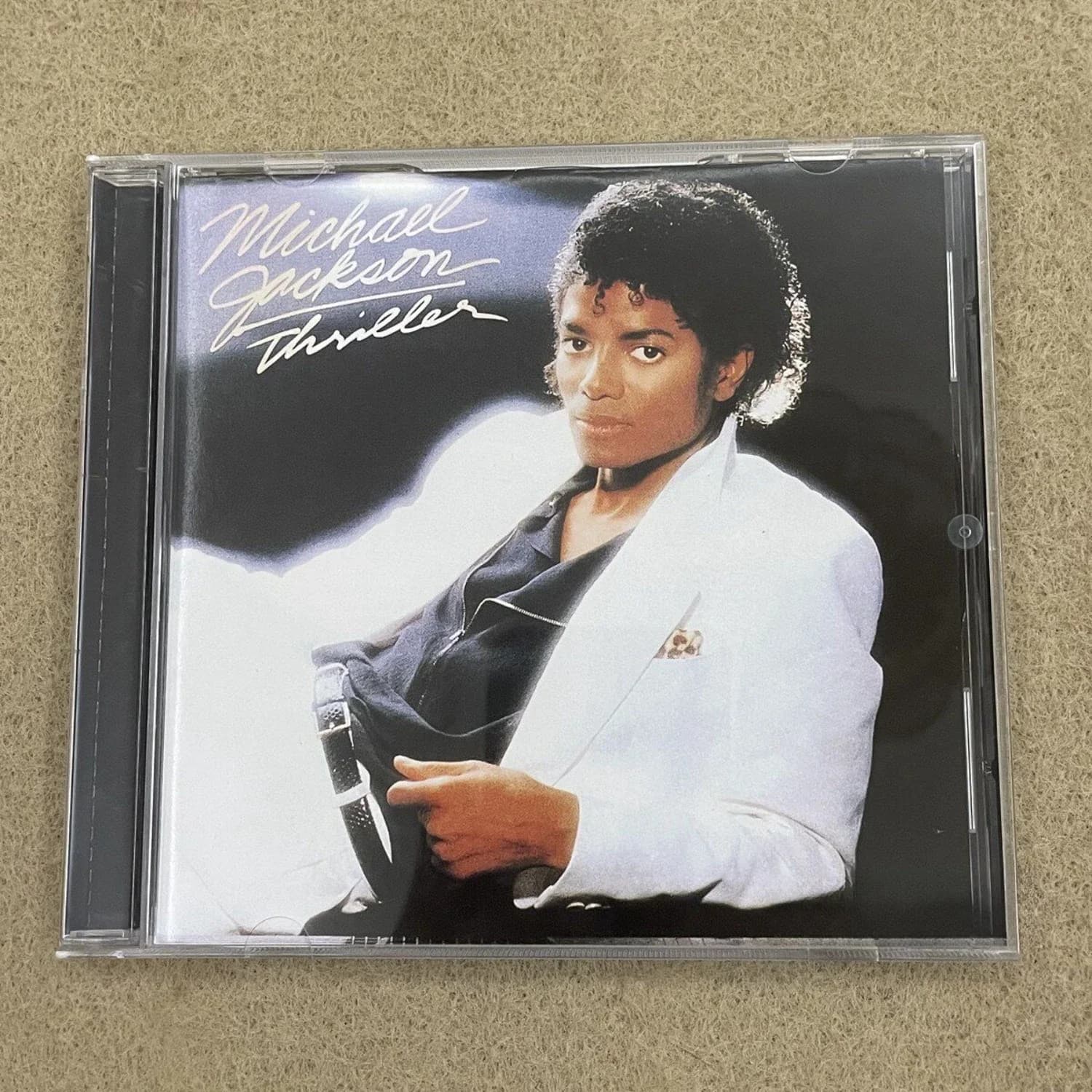Western 80s Retro-Style Pop Music CD, Classic Stage Look Portrait Photography Cover, Iconic Rhythm Hits Track Collection