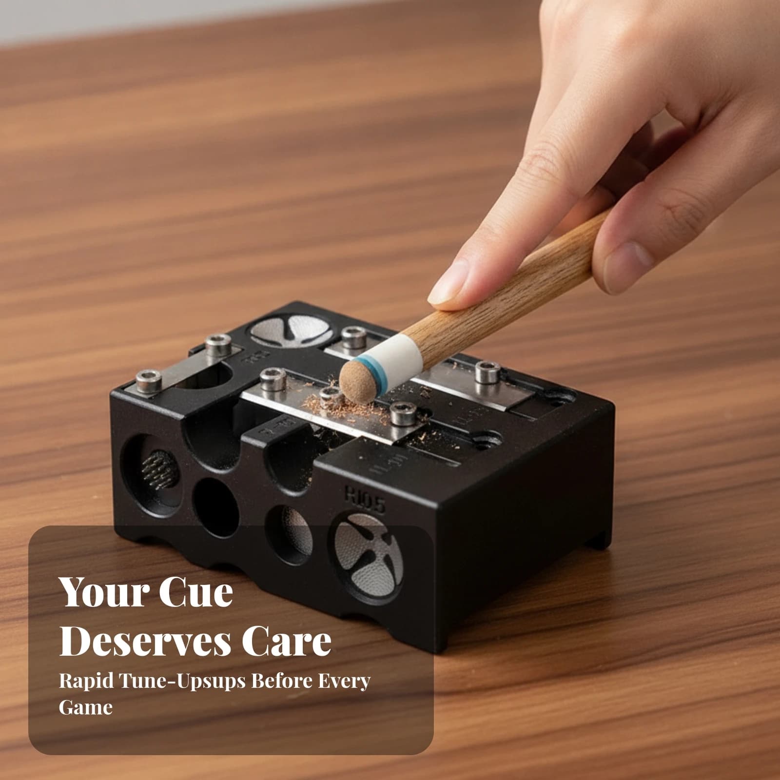 Billiard Cue Tip Repair Tool Professional Cue Tip Repair Tool Easy to Use Convenient for Home Game Rooms