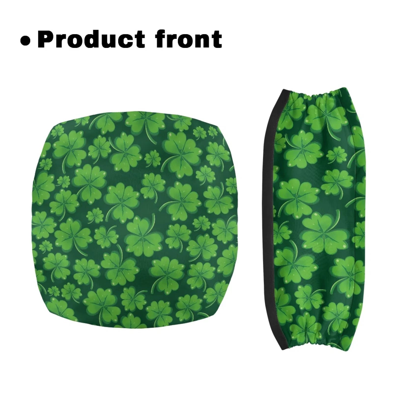 Coloranimal St. Patrick's Day 2 Pcs Rollator Seat Cover Polyester Walker Protection Decor Covers for Women Friends
