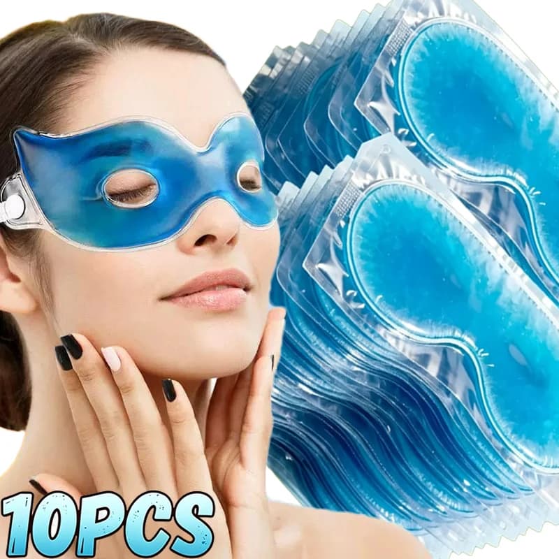 1/10pcs Summer Gel Cool Eye Mask Relieve Eye Fatigue Reusable Cooling Eyes Masks Skin Care Tool Office Eyes Care Home Relaxation