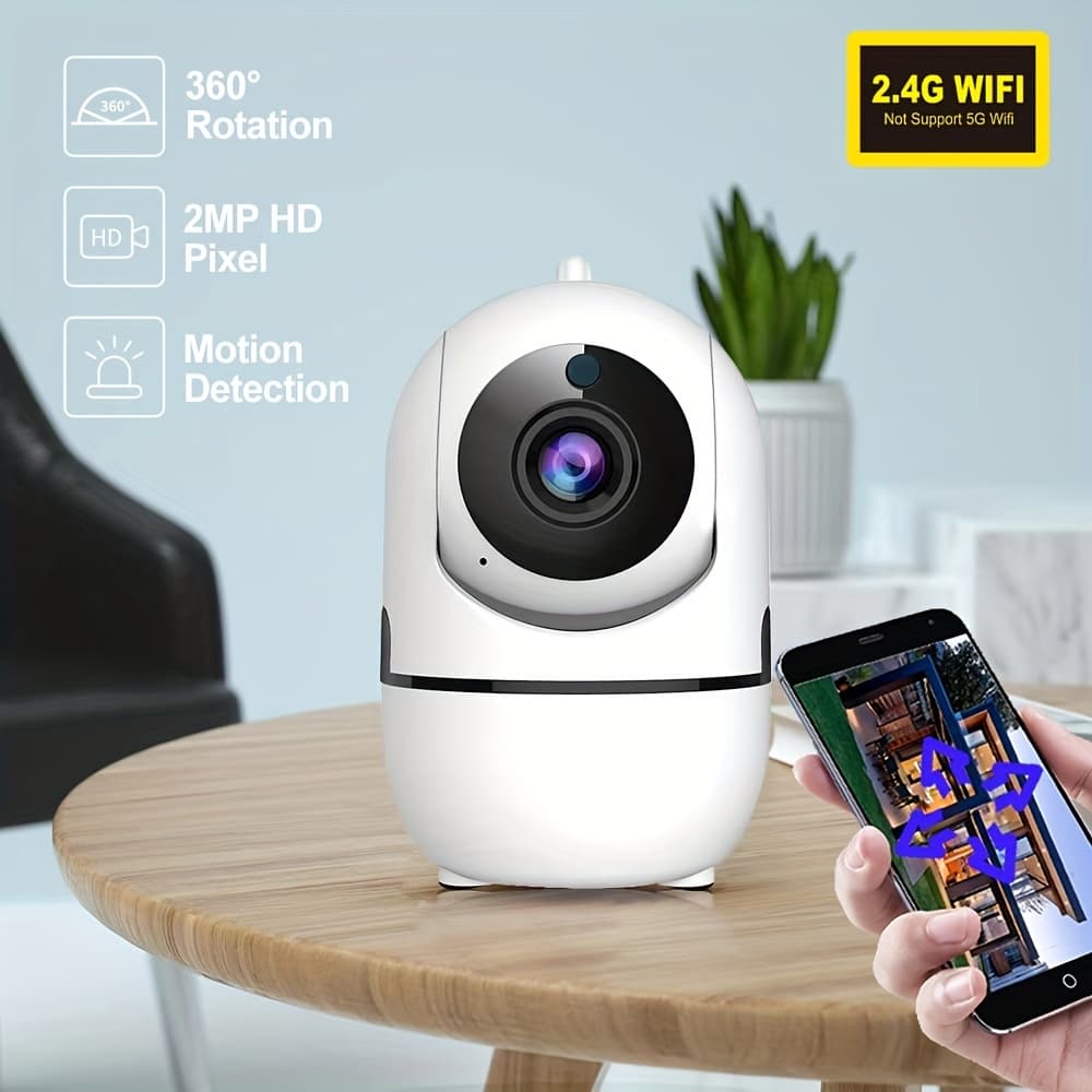 1080p Pan-Tilt Indoor Camera for 2.4GHz WiFi