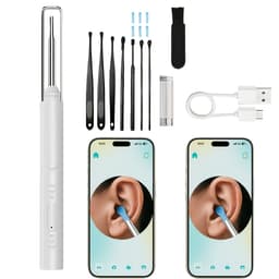 WiFi Visual Ear Camera Kit with USB Charging and Six Replacement Tips — view 1