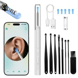 1080P Ultra HD Visual Ear Pick, an Ear Canal Cleaning Tool with 6 Ear Tips and an 8pcs Cleaning Kit, Compatible with Android and IOS — view 1