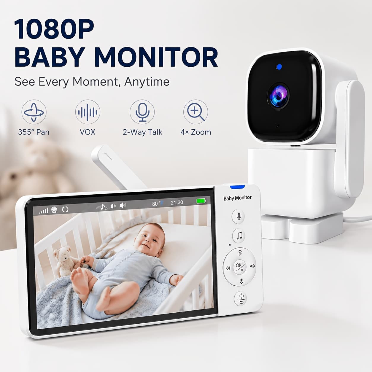 1080p Family Video Monitor with VOX and Zoom Listing