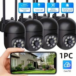 355-Degree Panoramic 1080p Monitoring Camera — view 1