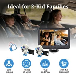 7-Inch Car Monitor Listing with Two Cameras — view 1